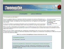 Tablet Screenshot of lhomeopathie.fr